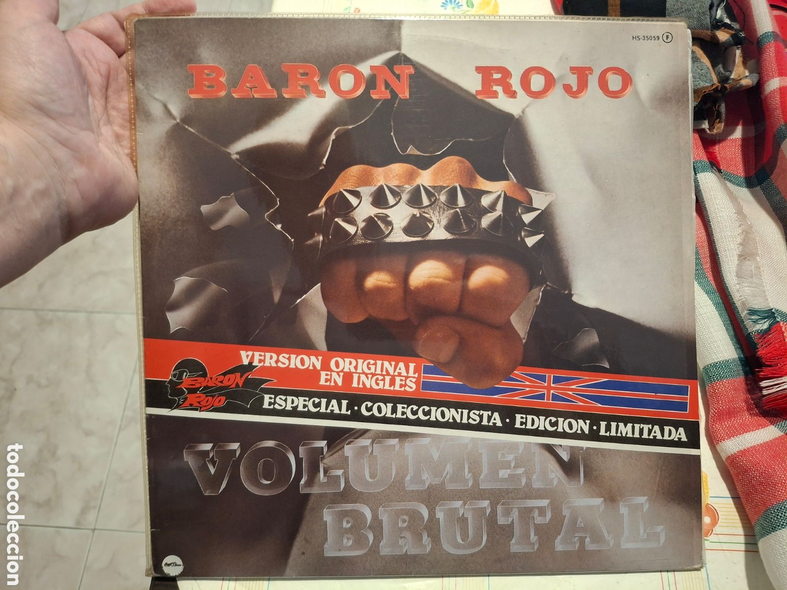 Discos de vinilo: L.P. - Baron Rojo - Volumen Brutal (Version Original En Ingl&eacute;s) - LP Chapa Discos