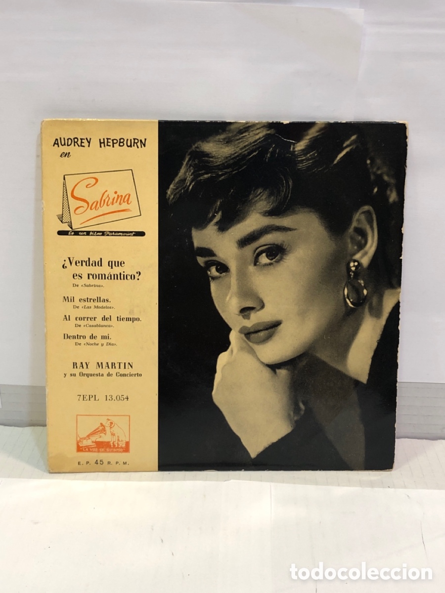 Discos de vinil: Vinilo Audrey Hepburn en Sabrina. Ray Martin
