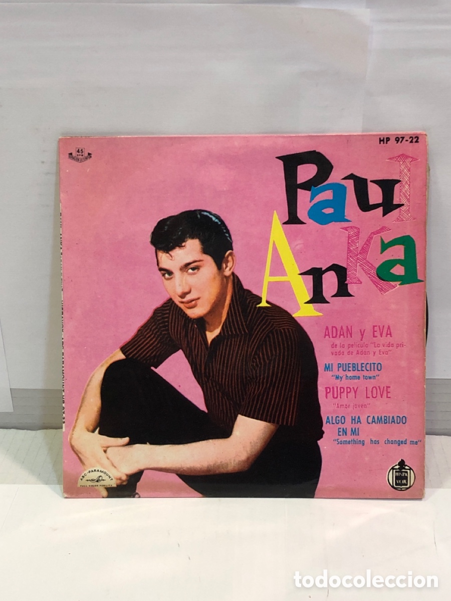 Discos de vinilo: Vinilo Paul Anka : Ad&aacute;n y Eva