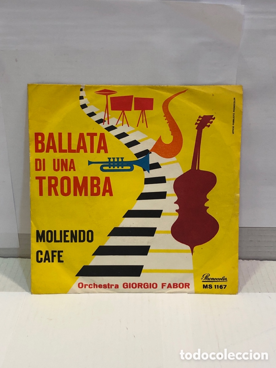 Disques de vinyle: Vinilo Ballata di una tromba. Moliendo cafe. Orquesta Giorgio Fabor
