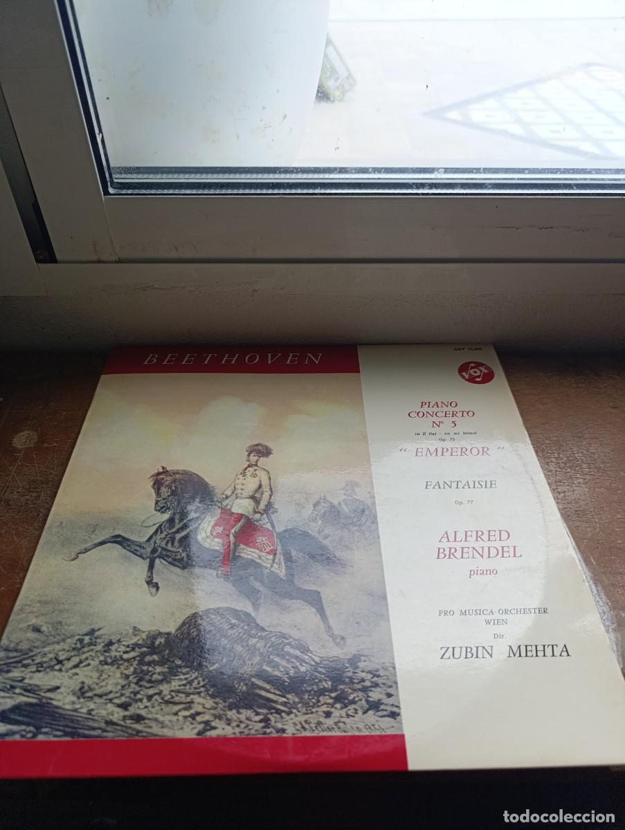Discos de vinil: LP Beethoven*, Alfred Brendel, Pro Musica Orchester Wien*, Zubin Mehta &ndash; Piano Concerto N&deg; 5
