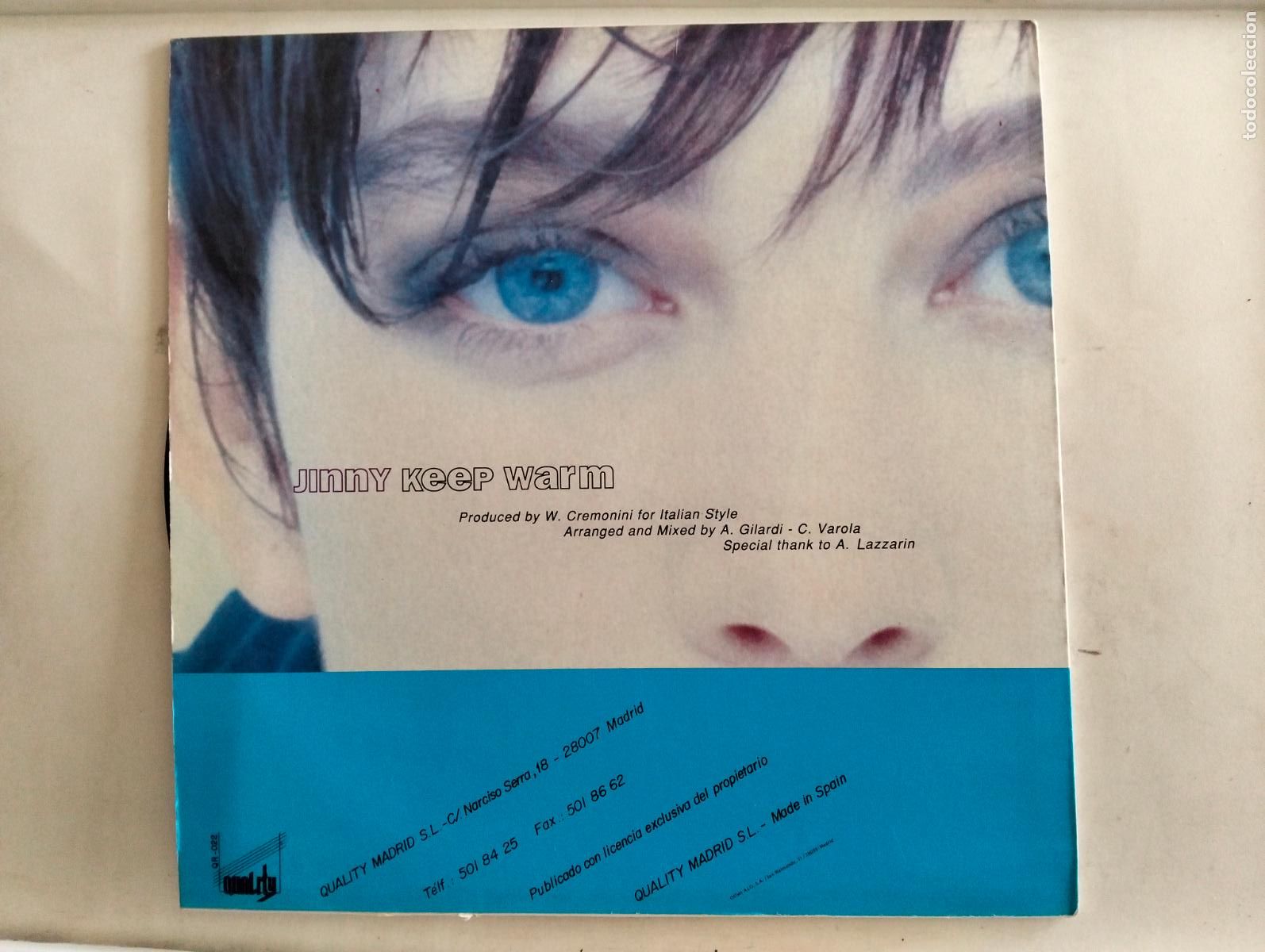 Discos de vinilo: JINNY KEEP WARM, DISCO MAXI SINGLE , EDITADO QUALITY, A&Ntilde;O 1991 - Foto 2