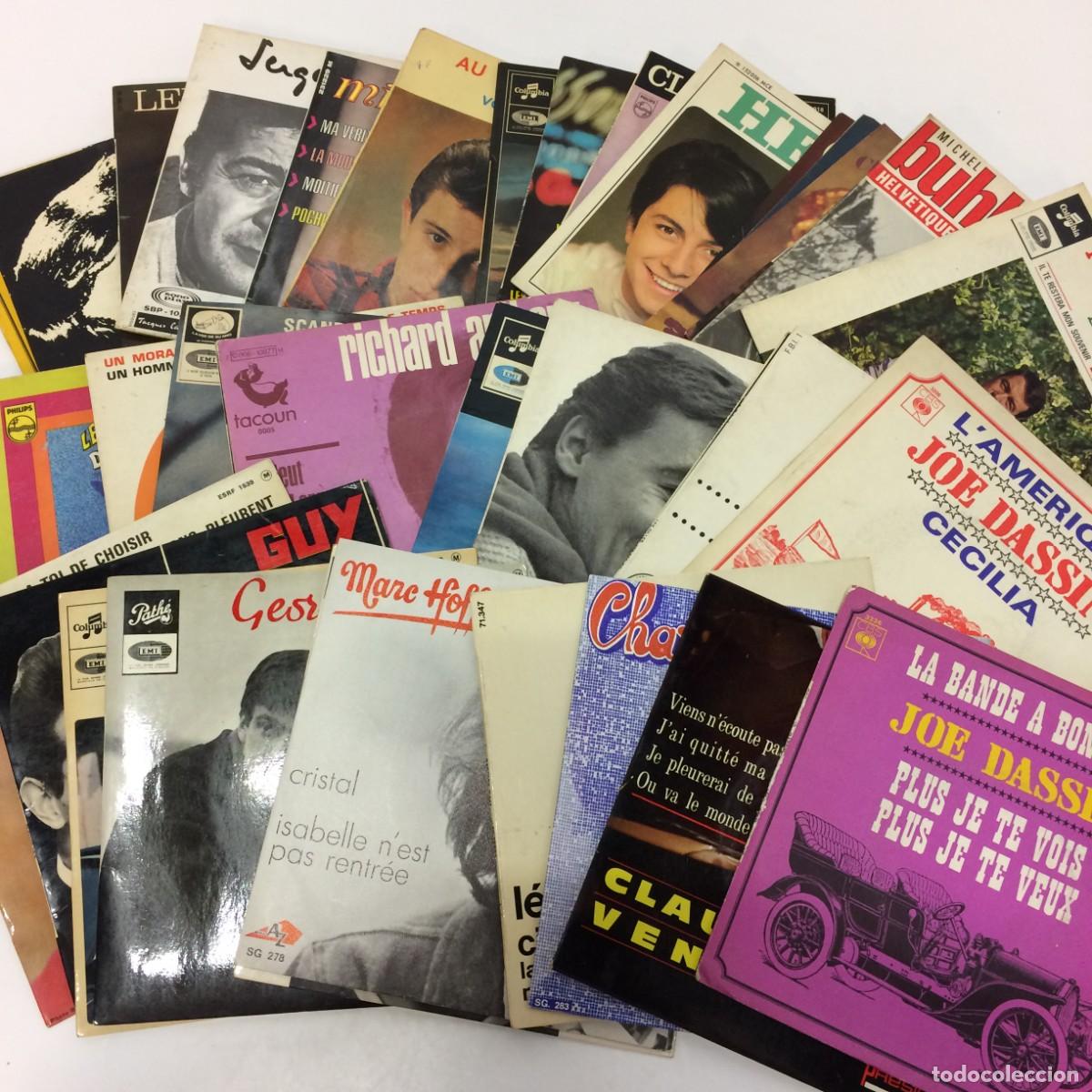 Dischi in vinile: Lote de 37 Discos de Vinilo - Canci&oacute;n Francesa, Variado