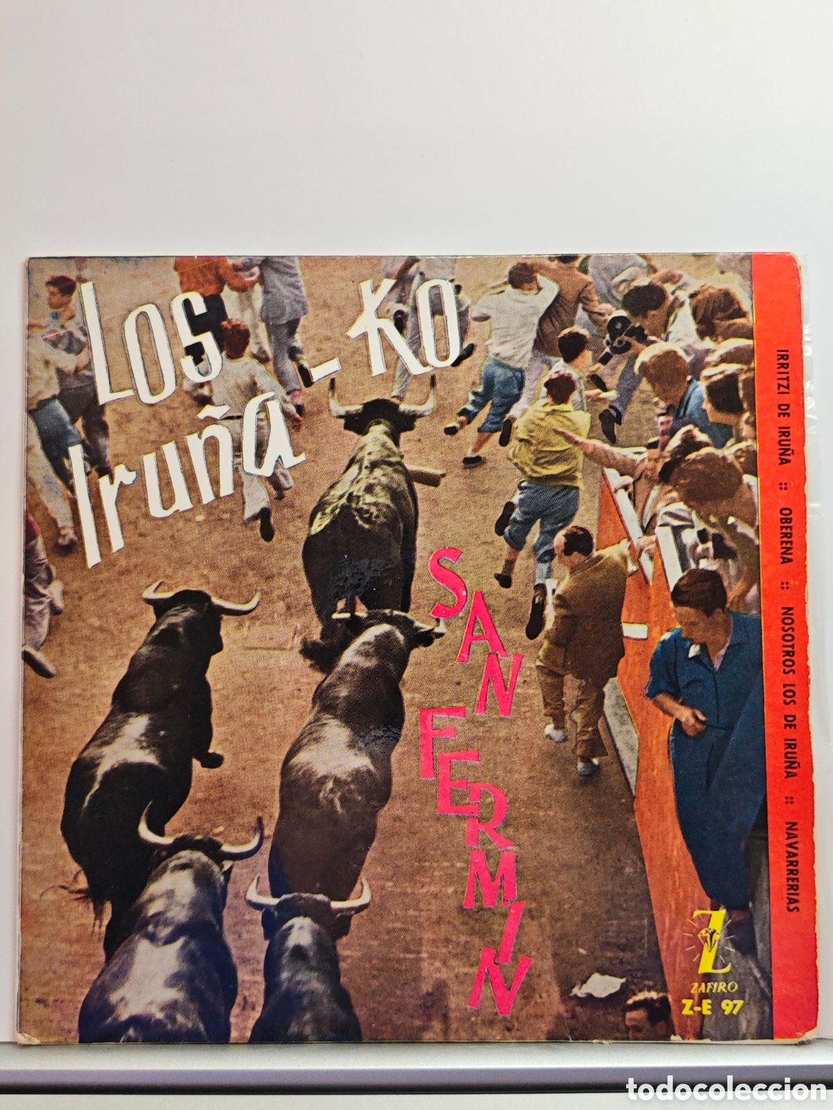 Discos de vinilo: LOS IRU&Ntilde;AKO IRU&Ntilde;A-KO - san fermin - single - Folklore navarro LP. TDks8
