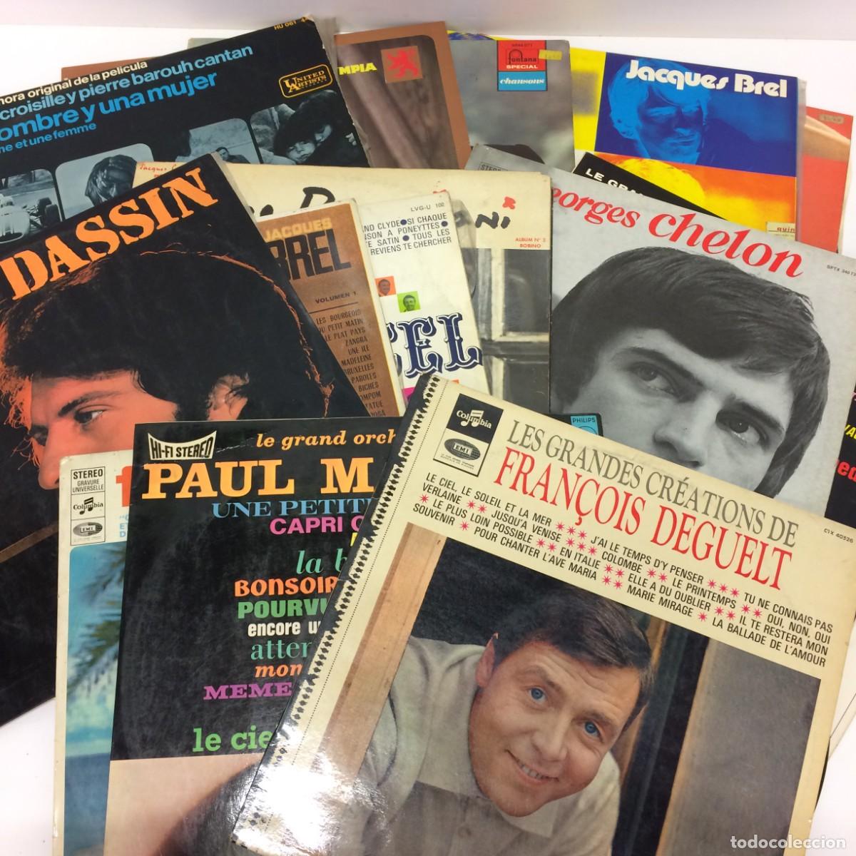 Discos de vinilo: Lote de 15 Discos de Vinilo - Canci&oacute;n Francesa, Variado - Foto 1