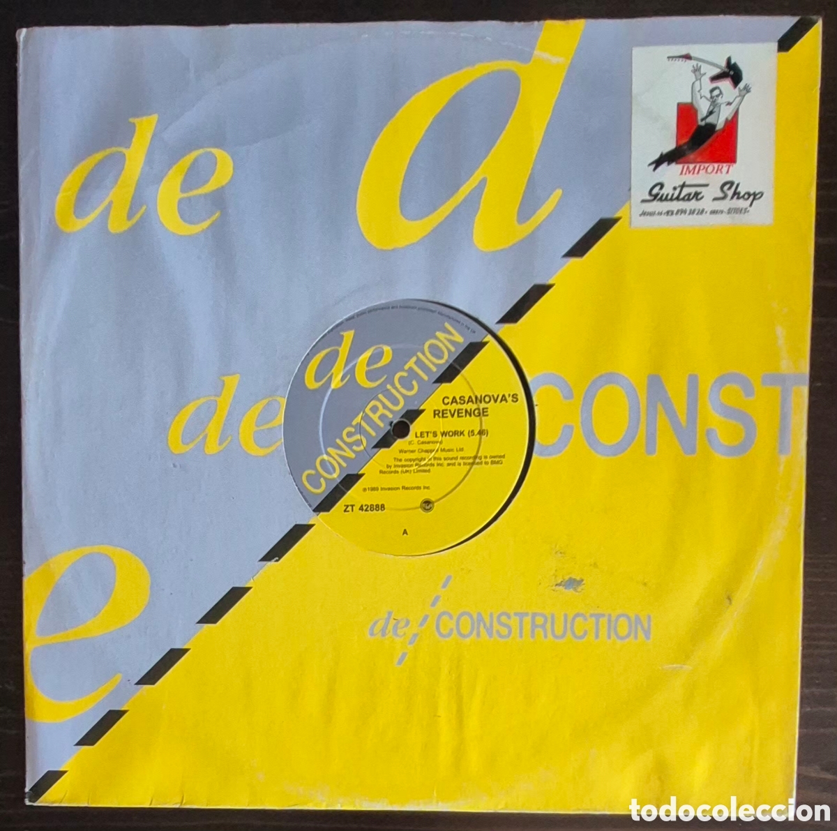 Discos de vinilo: MAXI - CASANOVA'S REVENGE - LET'S WORK - 1989 INGLATERRA