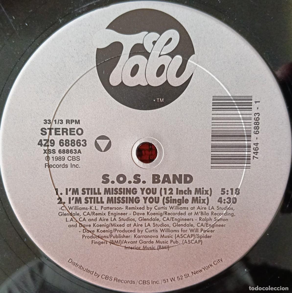 Discos de vinilo: S.O.S. BAND ** I'm Still Missing Your Love ** MAXI SINGLE VINILO 1989 USA