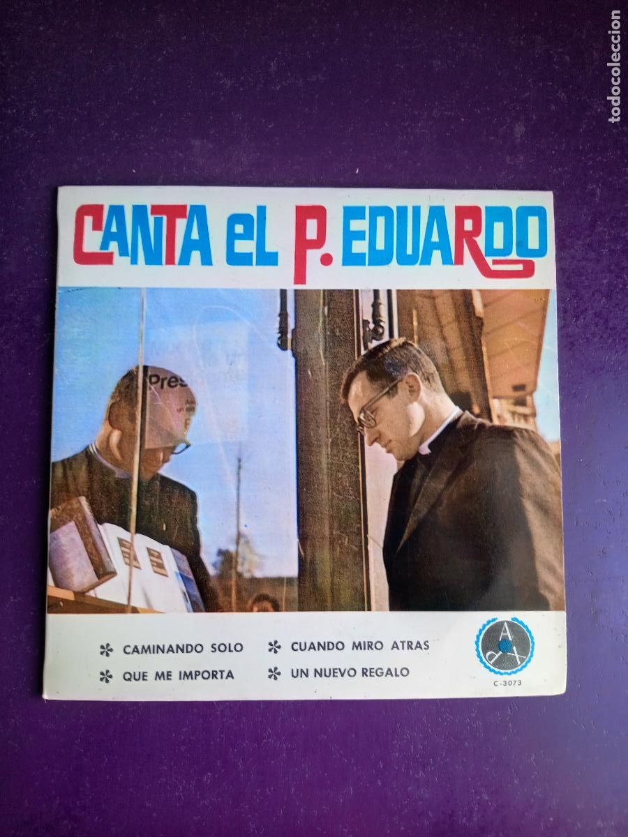 Discos de vinilo: Canta El Padre Eduardo - EP PAX 1967 - CAMINANDO SOLO +3 - RELIGION POP,