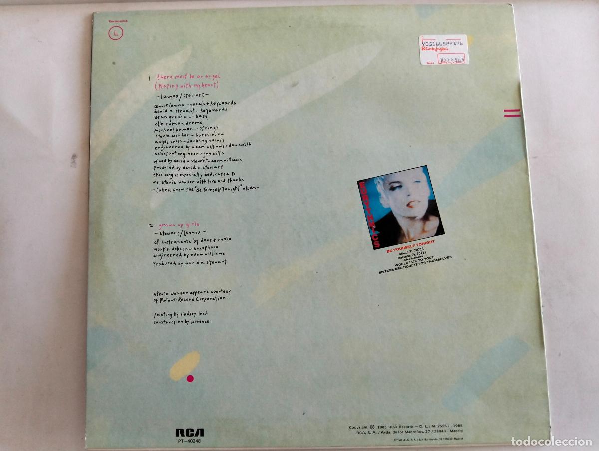 Discos de vinilo: EURYTHMICS, DISCO MAXI SINGLE, EDITADO RCA, A&Ntilde;O 1985 - Foto 2