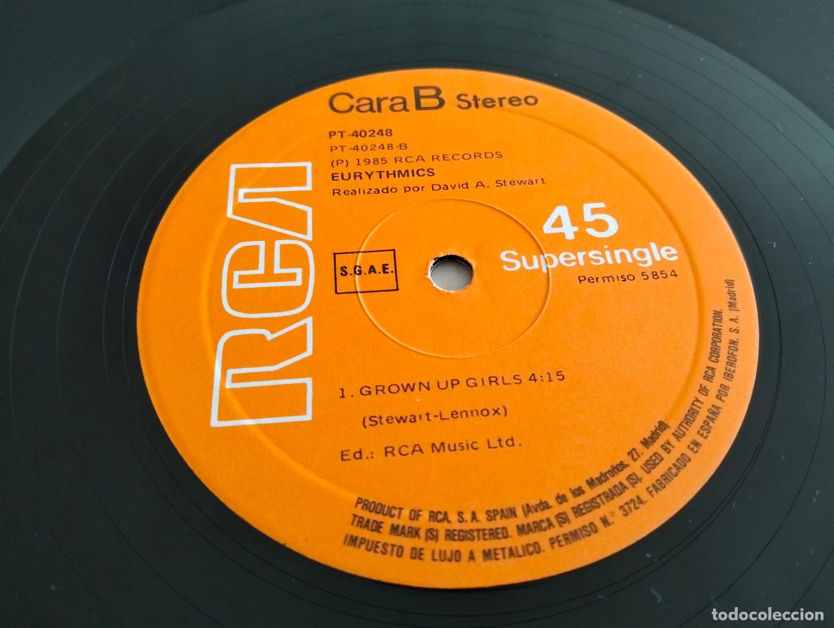 Discos de vinilo: EURYTHMICS, DISCO MAXI SINGLE, EDITADO RCA, A&Ntilde;O 1985 - Foto 6