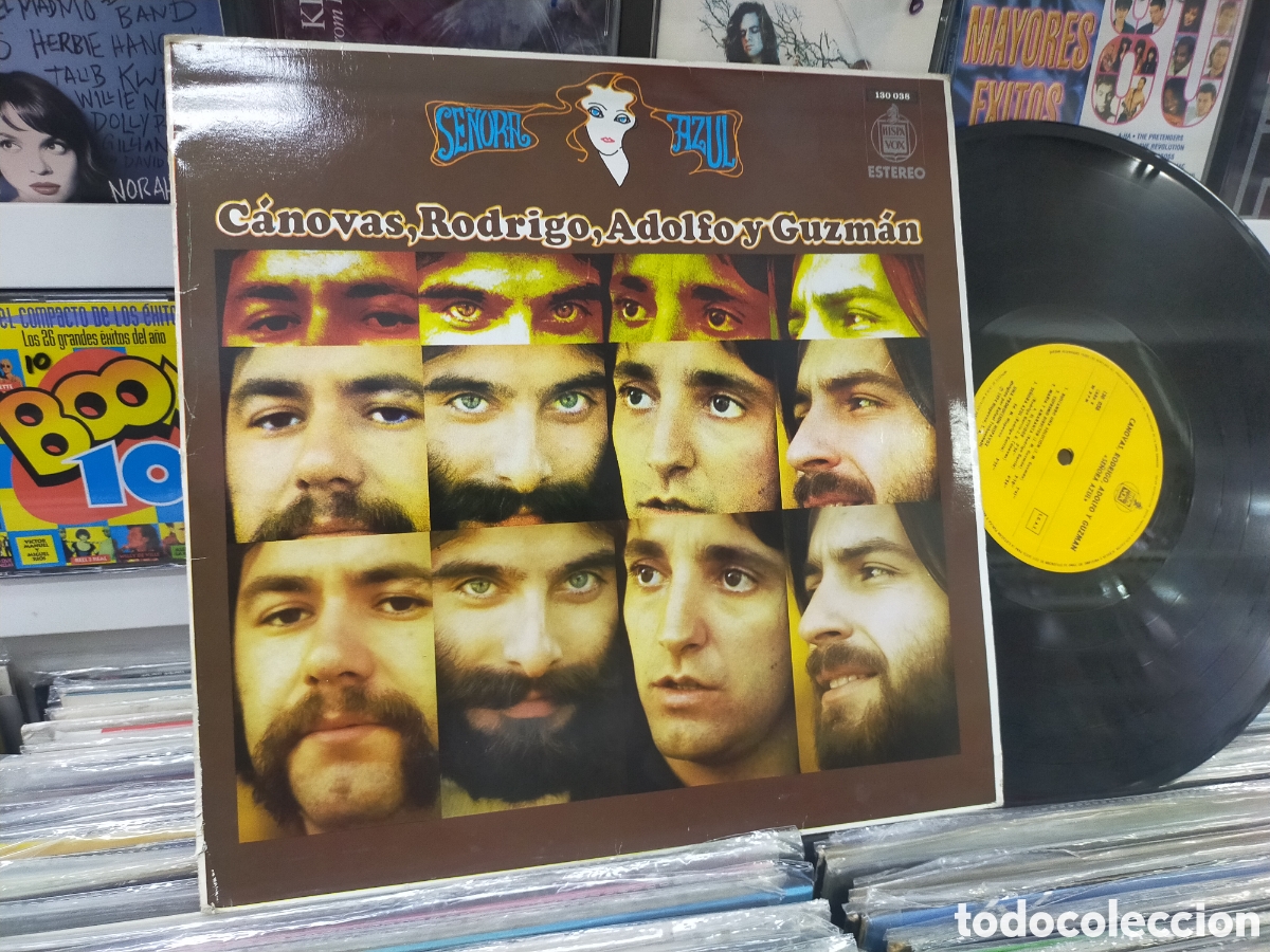 Discos de vinilo: Canovas Rodrigo Adolfo y Guzm&aacute;n LP se&ntilde;ora azul 1983