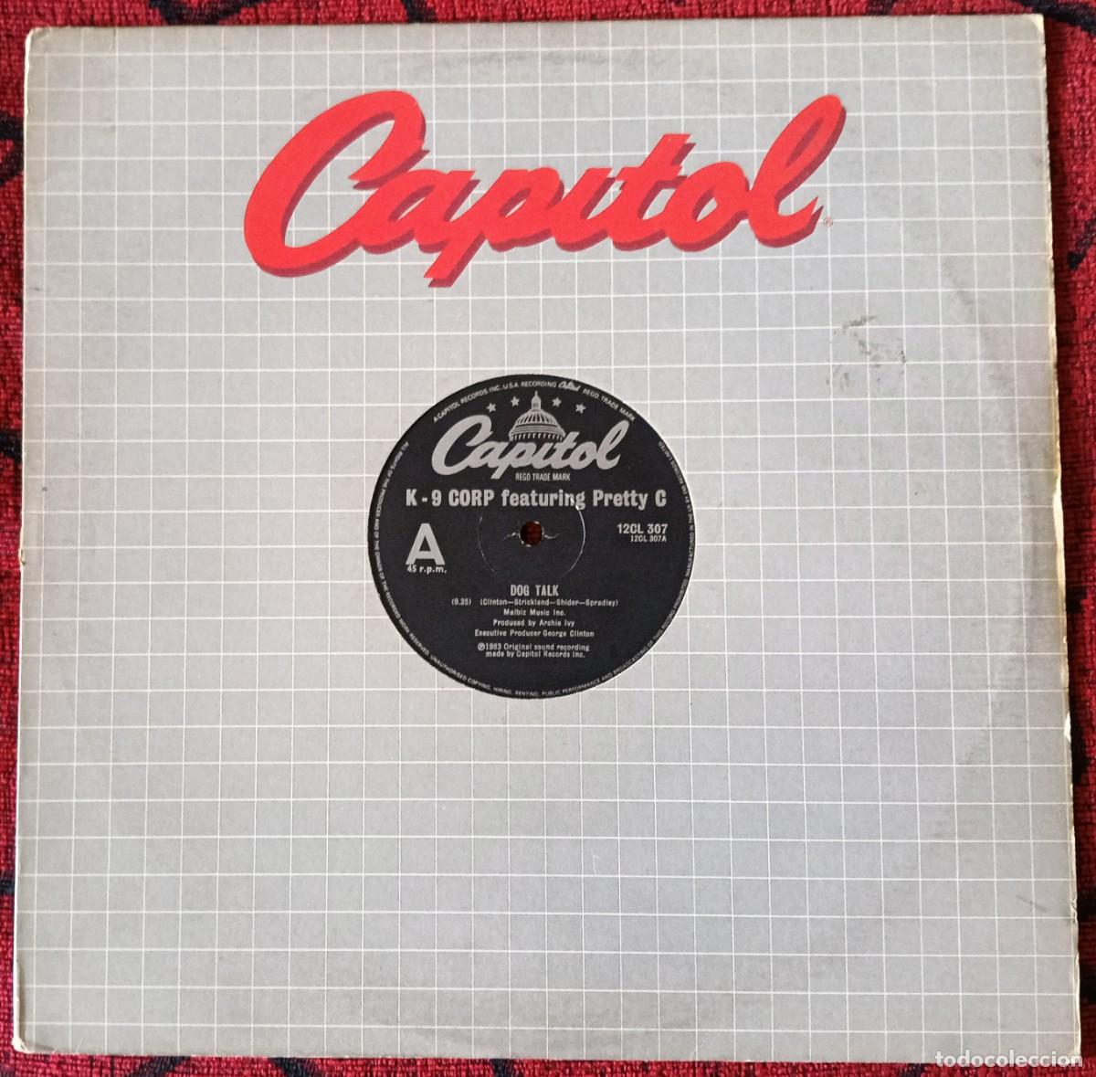 Discos de vinilo: K-9 CORP Feat PRETTY C / GEORGE CLINTON *Dog Talk / Man's Best Friend* MAXI SINGLE VINILO 1983 UK