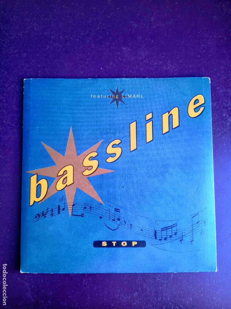 Discos de vinilo: Bassline / Limahl &lrm;&ndash; Stop - Sg FONOMUSIC 1991 - ELECTRONICA HOUSE DISCO