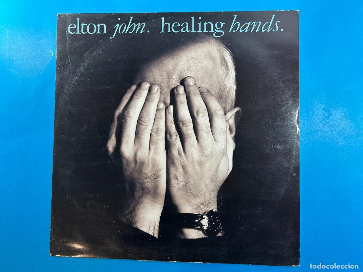 Discos de vinilo: ELTON JOHN - HEALING HANDS - MAXI UK 1989