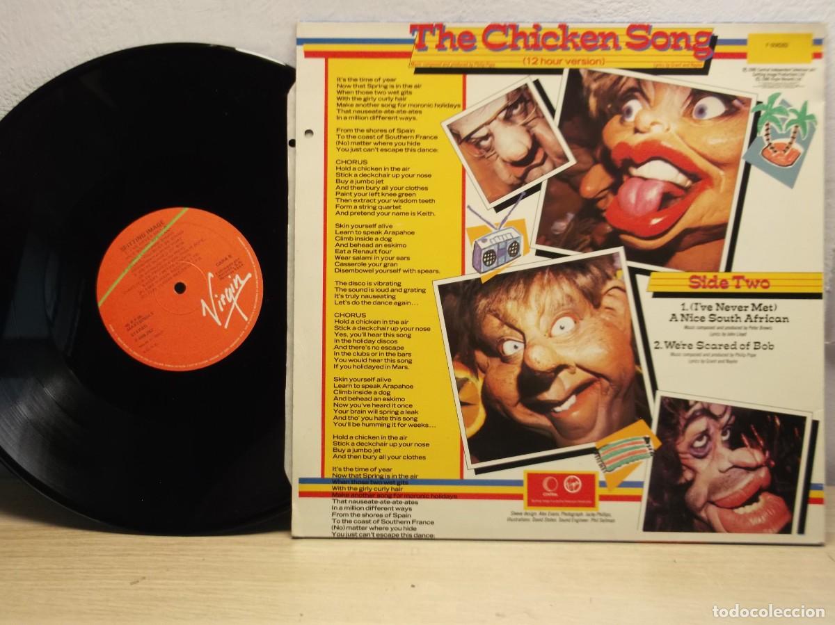 Discos de vinilo: Spitting Image - Chicken Song 12&rdquo; MAXI Single - Foto 2