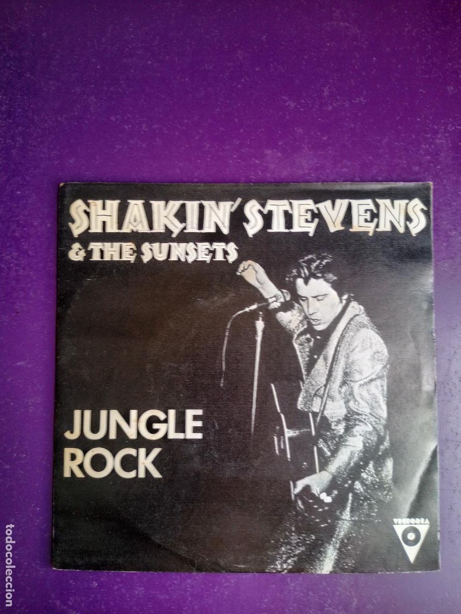Discos de vinilo: Shakin' Stevens & The Sunsets &ndash; Jungle Rock - Sg VICTORIA 1982 - ROCK N ROLL, ROCKABILLY 70'S