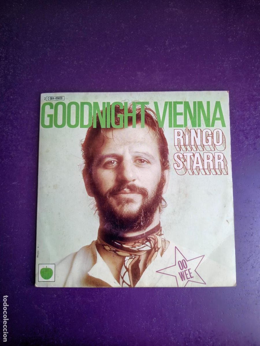 Discos de vinilo: Ringo Starr &ndash; Goodnight Vienna - Sg APPLE FRANCIA EMI 1975 - BEATLES, POP 70'S