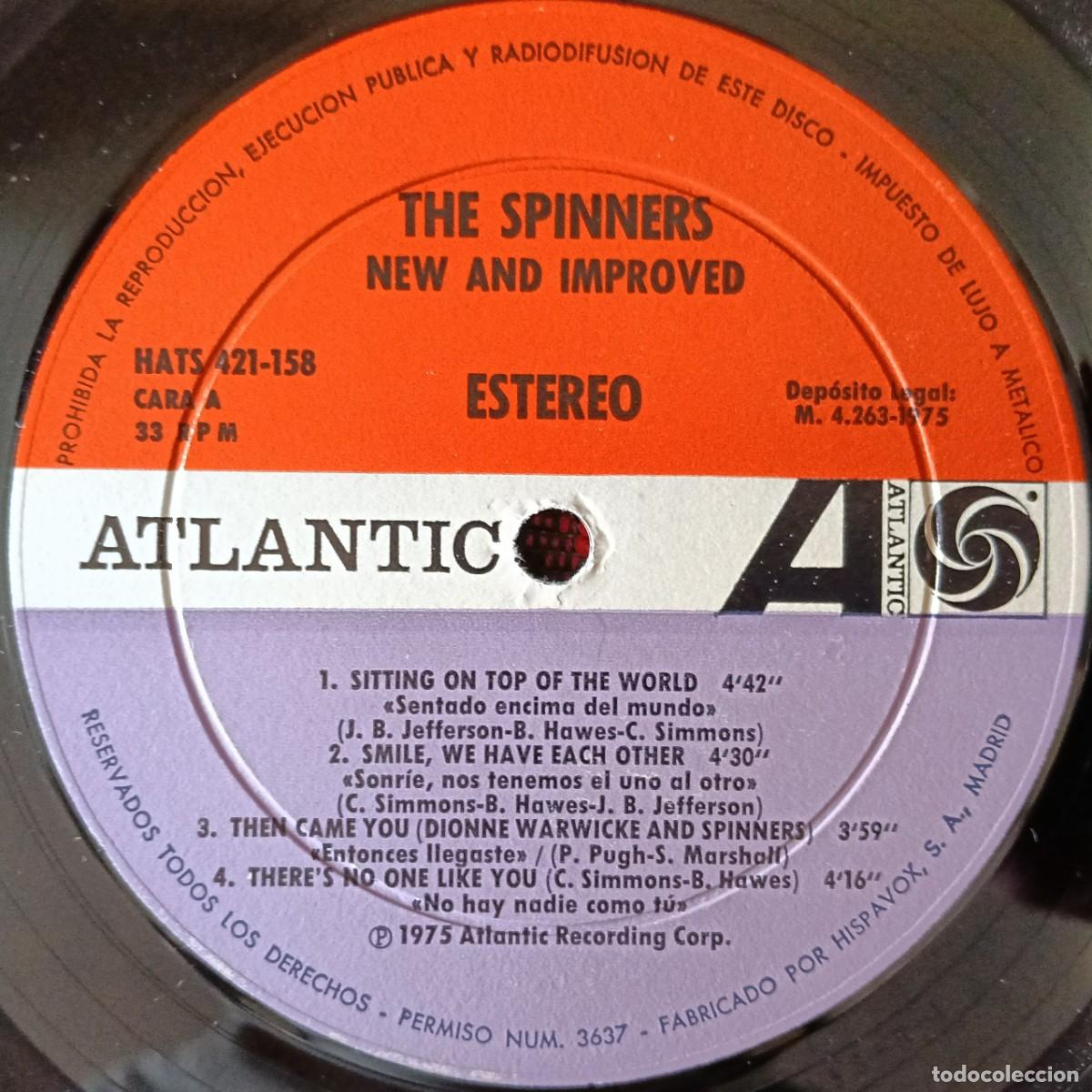 Discos de vinilo: SPINNERS ** New And Improved ** VINILO LP 1975 - Foto 3