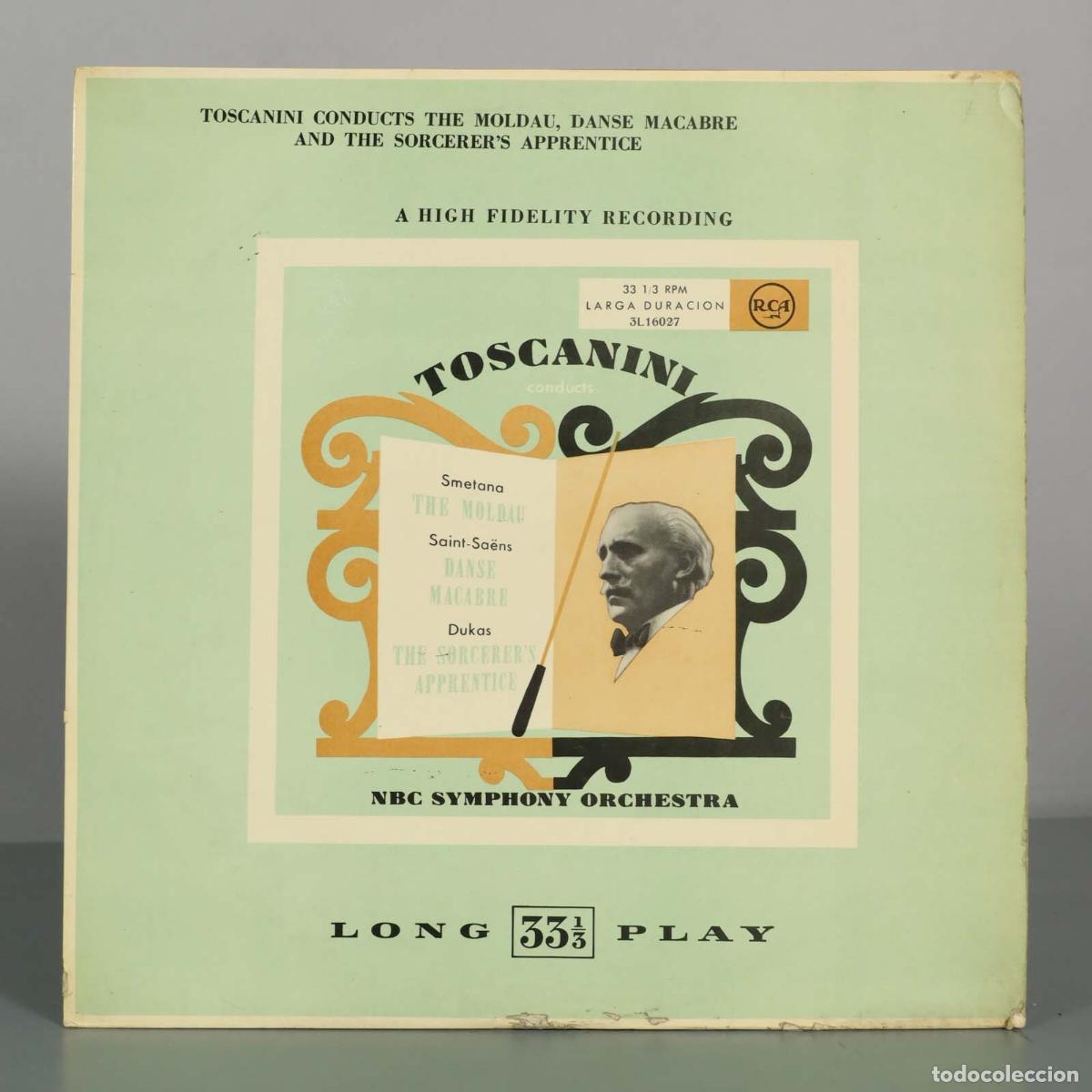 Discos de vinilo: LP. The Moldau, Danse Macabre, The Sorcerer&acute;s Apprentice - Arturo Toscanini, NBC Symphony Orchestra