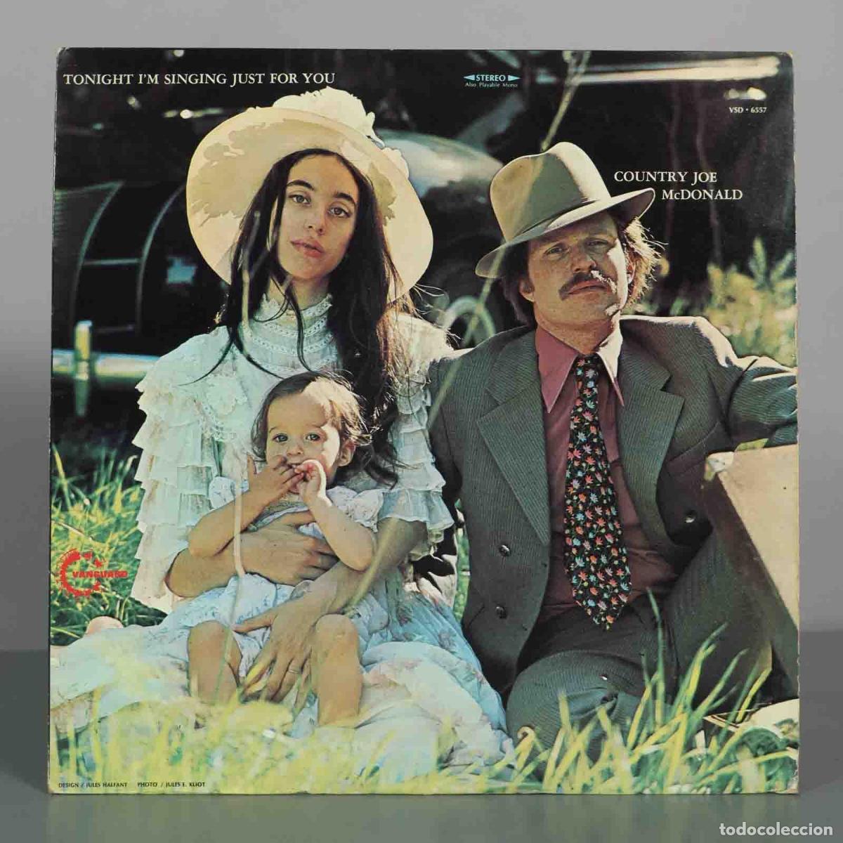 Discos de vinilo: LP. Tonight I&acute;m Singing Just For You - Country Joe McDonald