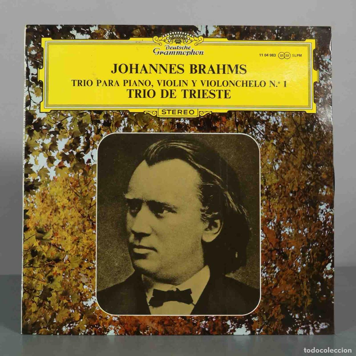 Discos de vinilo: LP. Johannes Brahms - Trio Para Piano, Violin Y Violonchelo N.&ordm; 1 - Trio di Trieste - Deutsche Gram