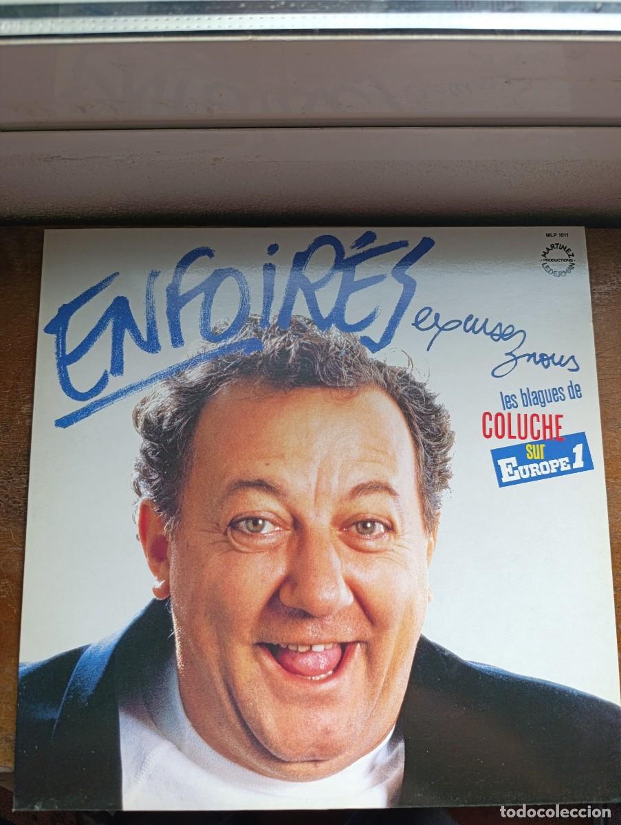 Discos de vinilo: LP Coluche &lrm;&ndash; Enfoir&eacute;s, Excusez-Nous