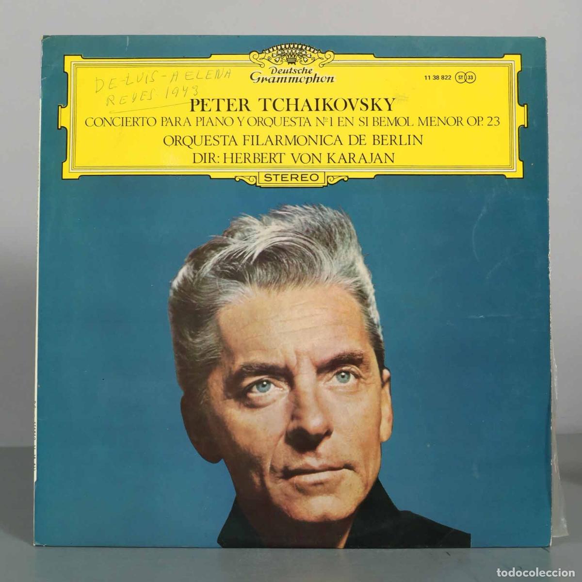Discos de vinilo: LP. Tchaikovsky - Concierto para piano y orquesta n&ordm; 1 en si bemol menor Op. 23 - KARAJAN