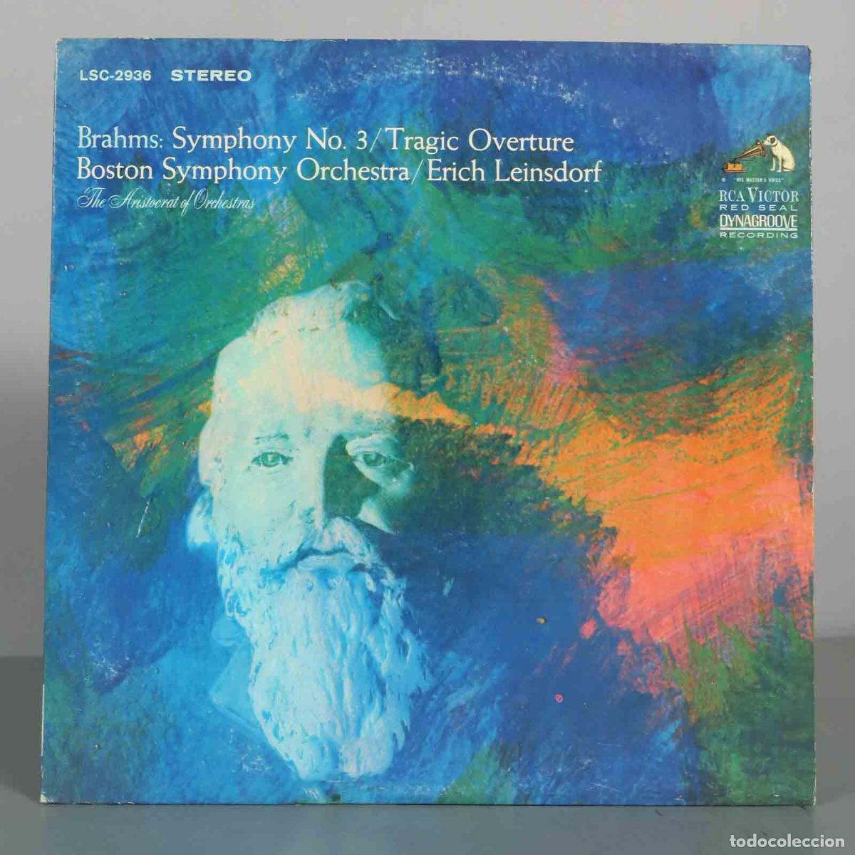 Discos de vinilo: LP. Brahms: Symphony No. 3 / Tragic Overture - Boston Symphony Orchestra, Erich Leinsdorf