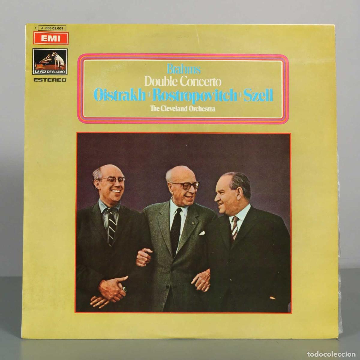 Discos de vinilo: LP. Brahms: Double Concerto in A minor, Op.102 - David Oistrakh, Mstislav Rostropovich, Szell