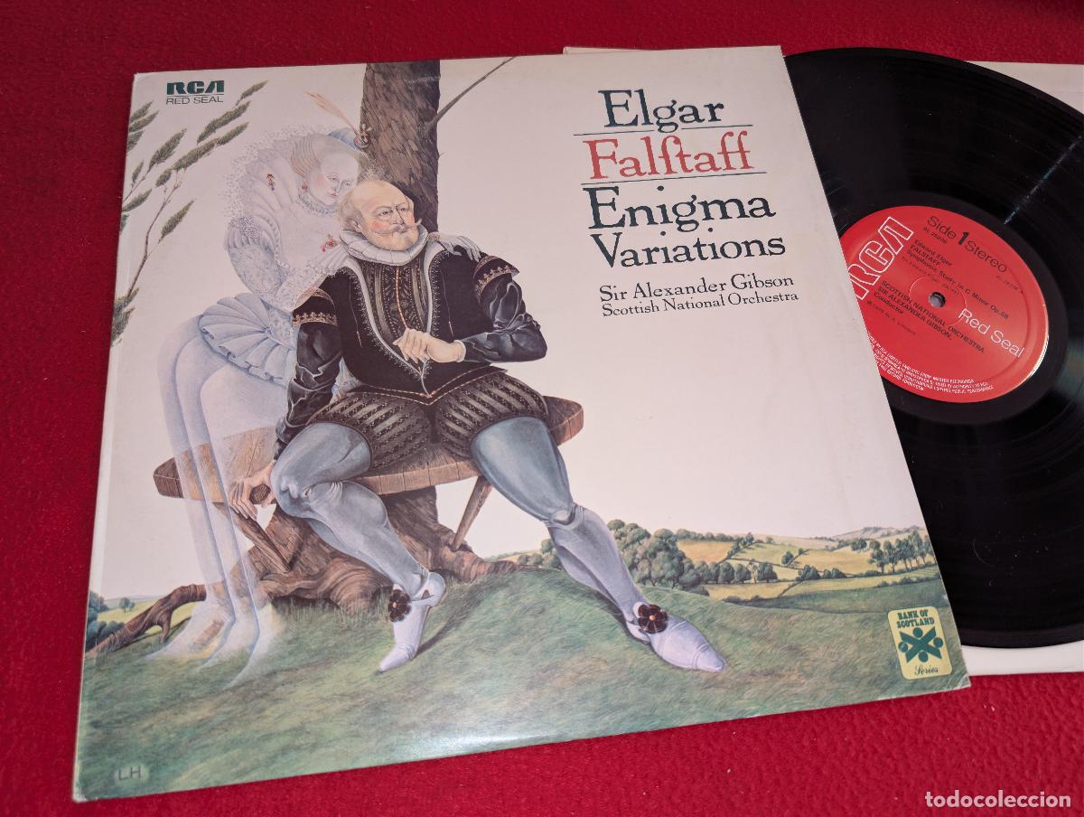 Discos de vinilo: SCOTTISH NATIONAL dir Gibson ELGAR FALFTAFF Enigma + Variations LP 1979 RCA ENGLAND UK
