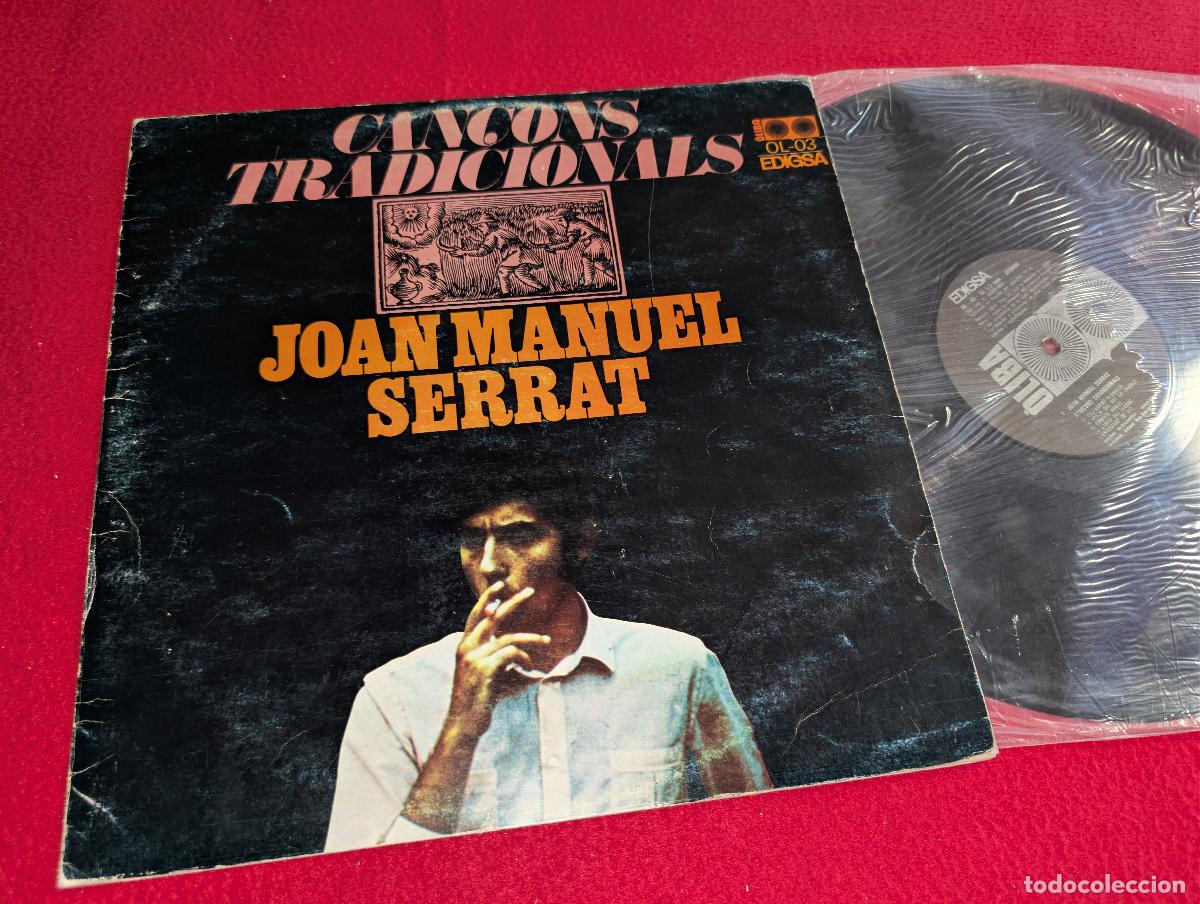 Discos de vinilo: JOAN MANUEL SERRAT Can&ccedil;ons Tradicionals LP 1967 Edigsa Oliba TRIPTICO