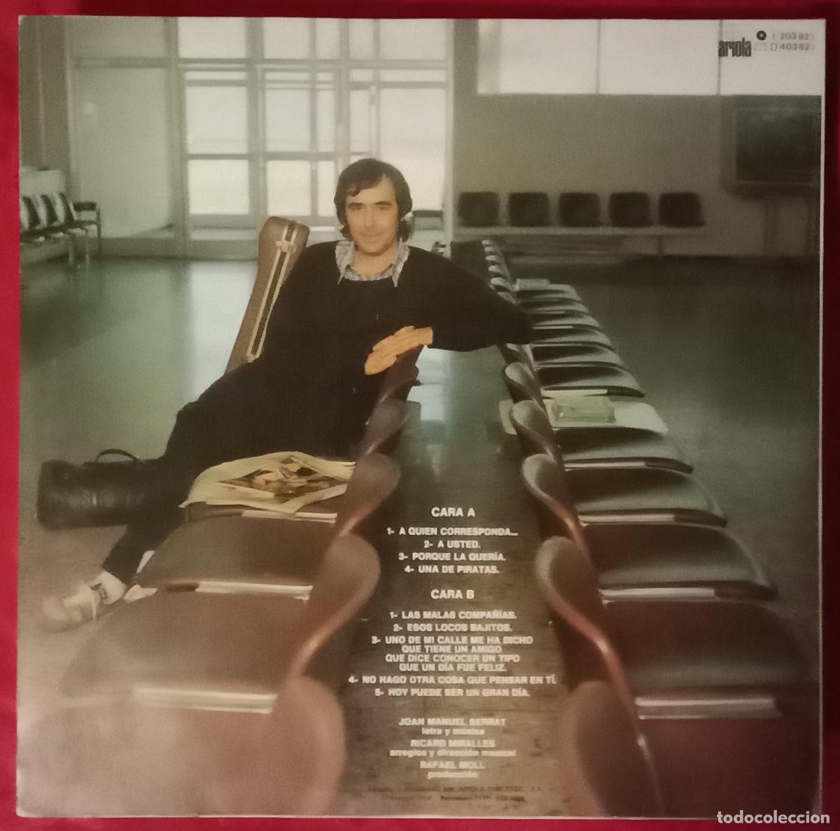 Discos de vinilo: Serrat - Joan Manuel Serrat - En Transito - Edit. Ariola. 1981 - Foto 2