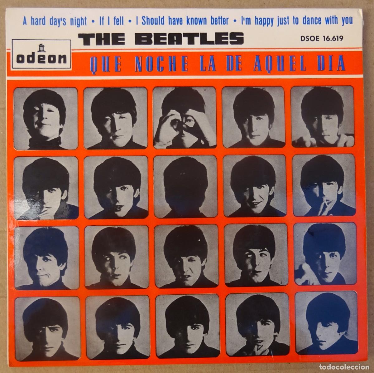 Discos de vinilo: THE BEATLES - QUE NOCHE LA DE AQUEL DIA + 2 EMI Odeon Barcelona 1964