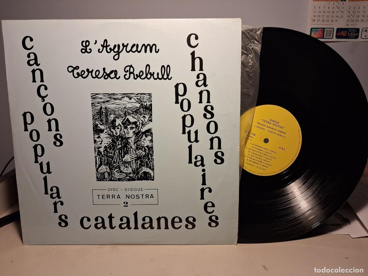 Discos de vinilo: LP TERESA REBULL & L&acute;AGRAM : CAN&Ccedil;ONS POPULARS CATALANES