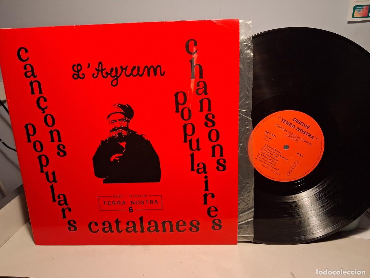 Discos de vinilo: LP L&acute;AGRAM : CAN&Ccedil;ONS POPULARS CATALANES - Foto 1