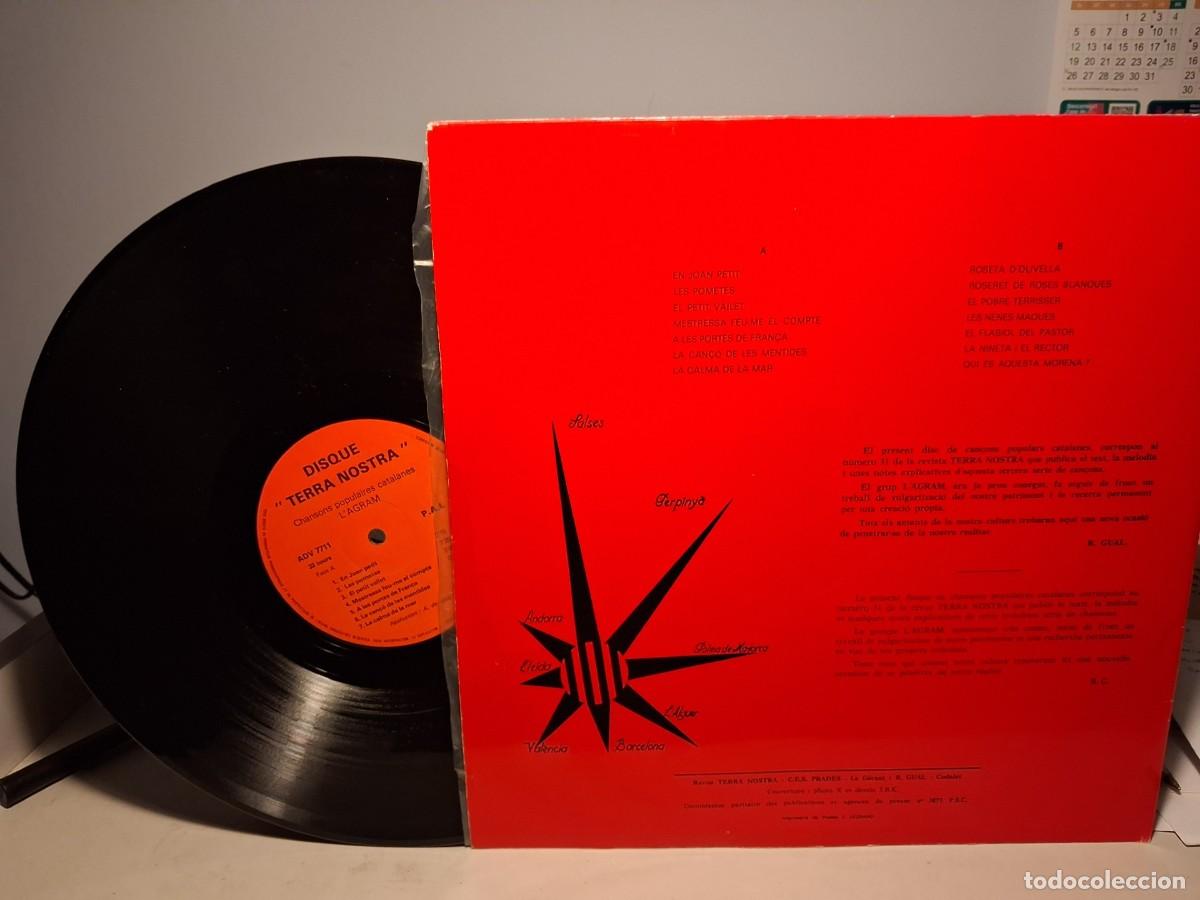 Discos de vinilo: LP L&acute;AGRAM : CAN&Ccedil;ONS POPULARS CATALANES - Foto 2