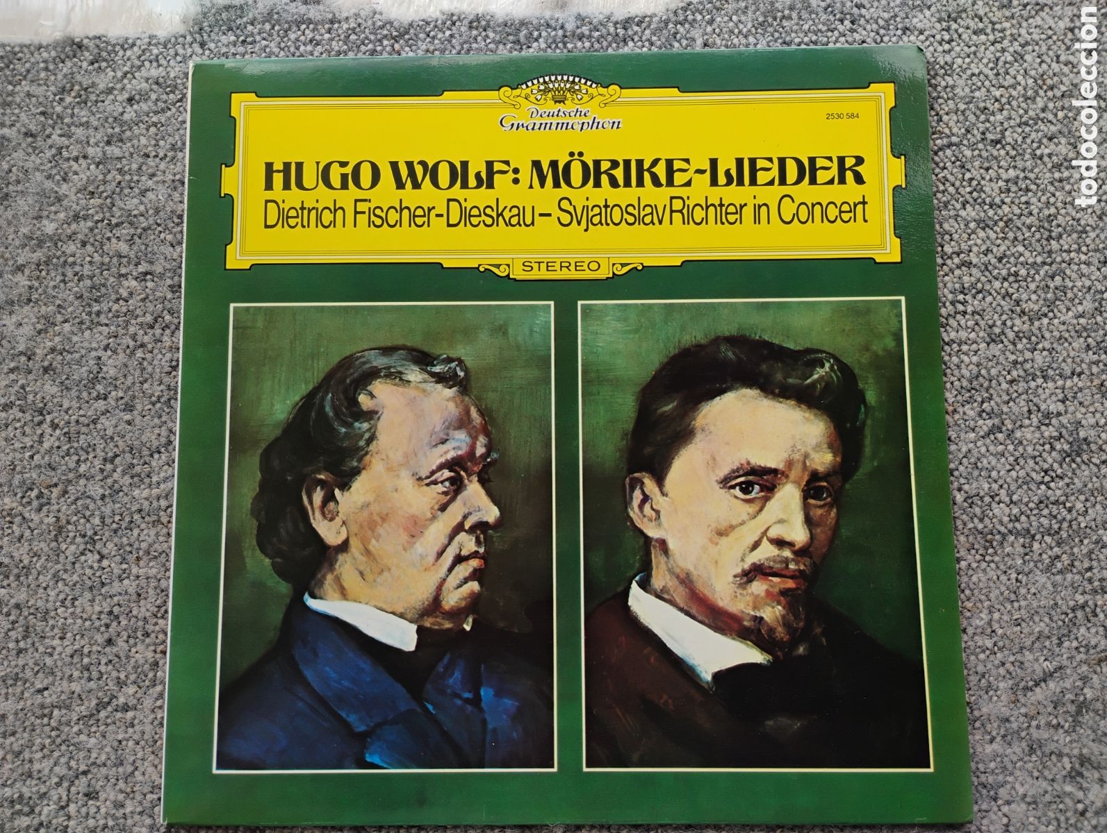 Discos de vinilo: Wolf, Hugo. M&ouml;rike lieder. Fischer-Dieskau, Richter. DG