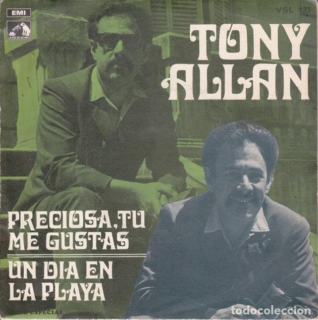 Discos de vinilo: Tony Allan &ndash; Preciosa t&uacute; me gustas; Un d&iacute;a en la playa &ndash; VSA 123 &ndash; 1969