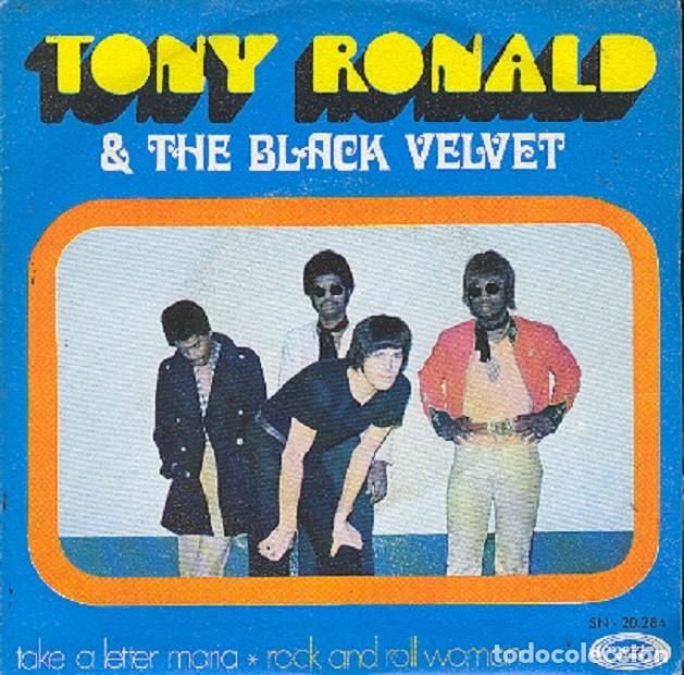 Discos de vinilo: Tony Ronald & The Black Velvet &ndash; Take a letter Maria; Rock & Roll woman &ndash; MOVIEPLAY 20284 &ndash; 1969