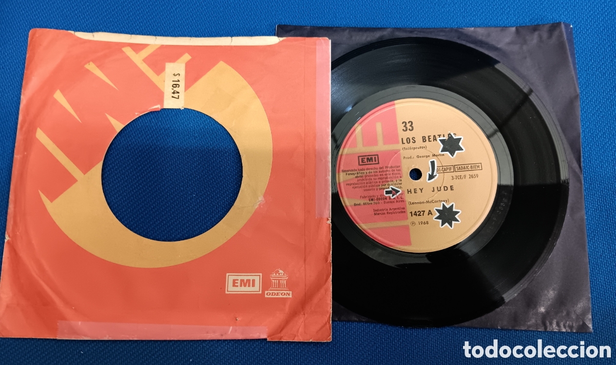 Discos de vinilo: BEATLES SINGLE ORIGINAL ARGENTINA REVOLUCION