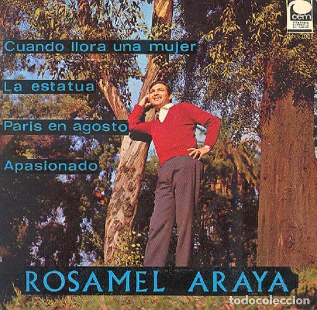 Discos de vinilo: Rosamel Araya &ndash; Cuando llega una mujer; La estatua: Apasionado + 1 &ndash; CEM 7001 &ndash; 1967