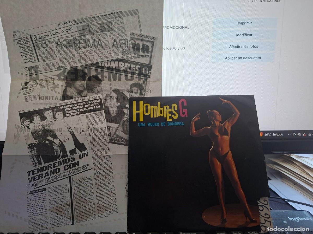 Discos de vinilo: HOMBRES G - UNA MUJER DE BANDERA - SINGLE DE VINILO PROMOCIONAL COMPLETO - C-32