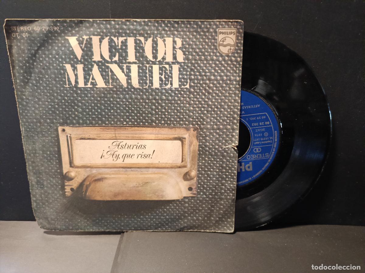 Discos de vinilo: VICTOR MANUEL - ASTURIAS - SINGLE MUY RARO DE VINILO DE 1976 PHILIPS