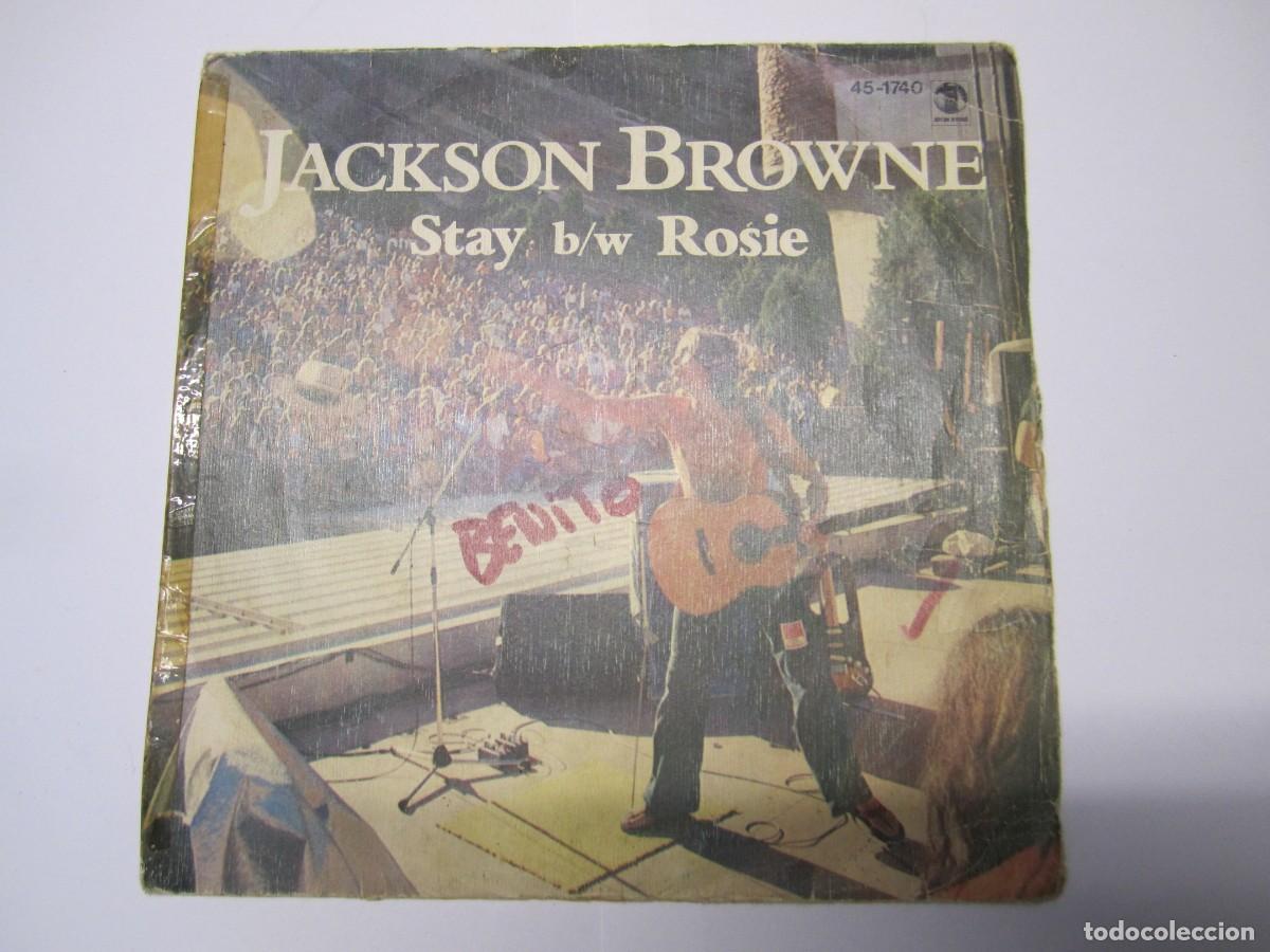 Discos de vinilo: disco vinilo single jackson browne stay - Foto 3