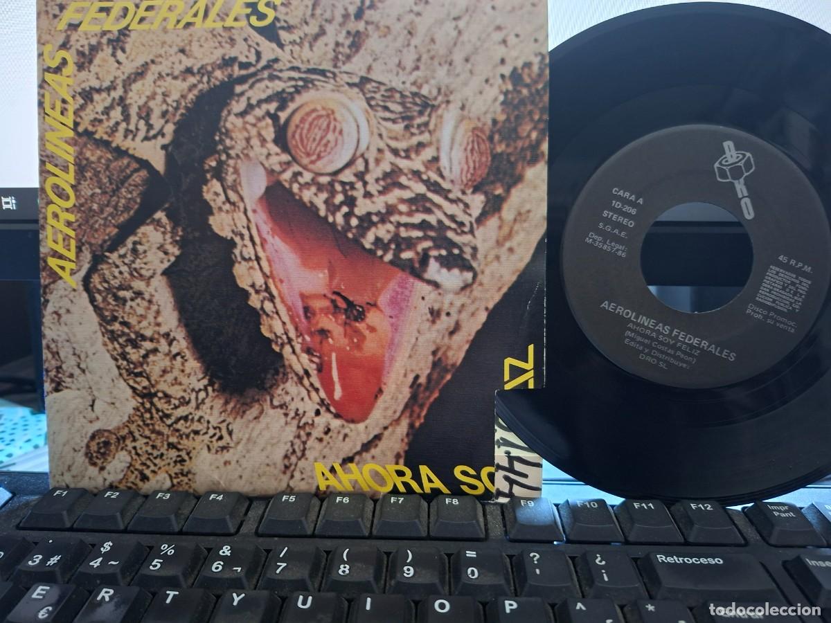 Discos de vinilo: AEROLINEAS FEDERALES - AHORA SOY FELIZ - SINGLE DE VINILO - C-32