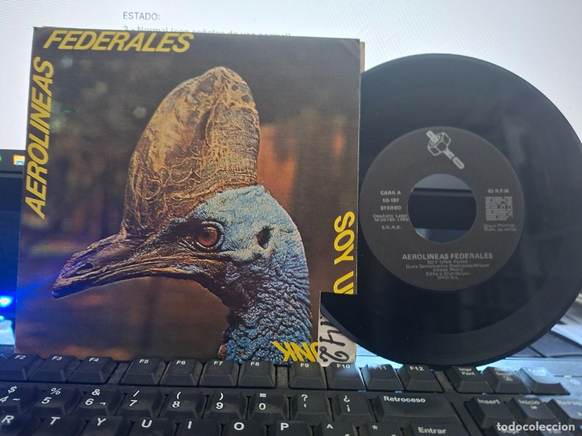 Discos de vinilo: AEROLINEAS FEDERALES - SOY UNA PUNK - SINGLE DE VINILO - C-32