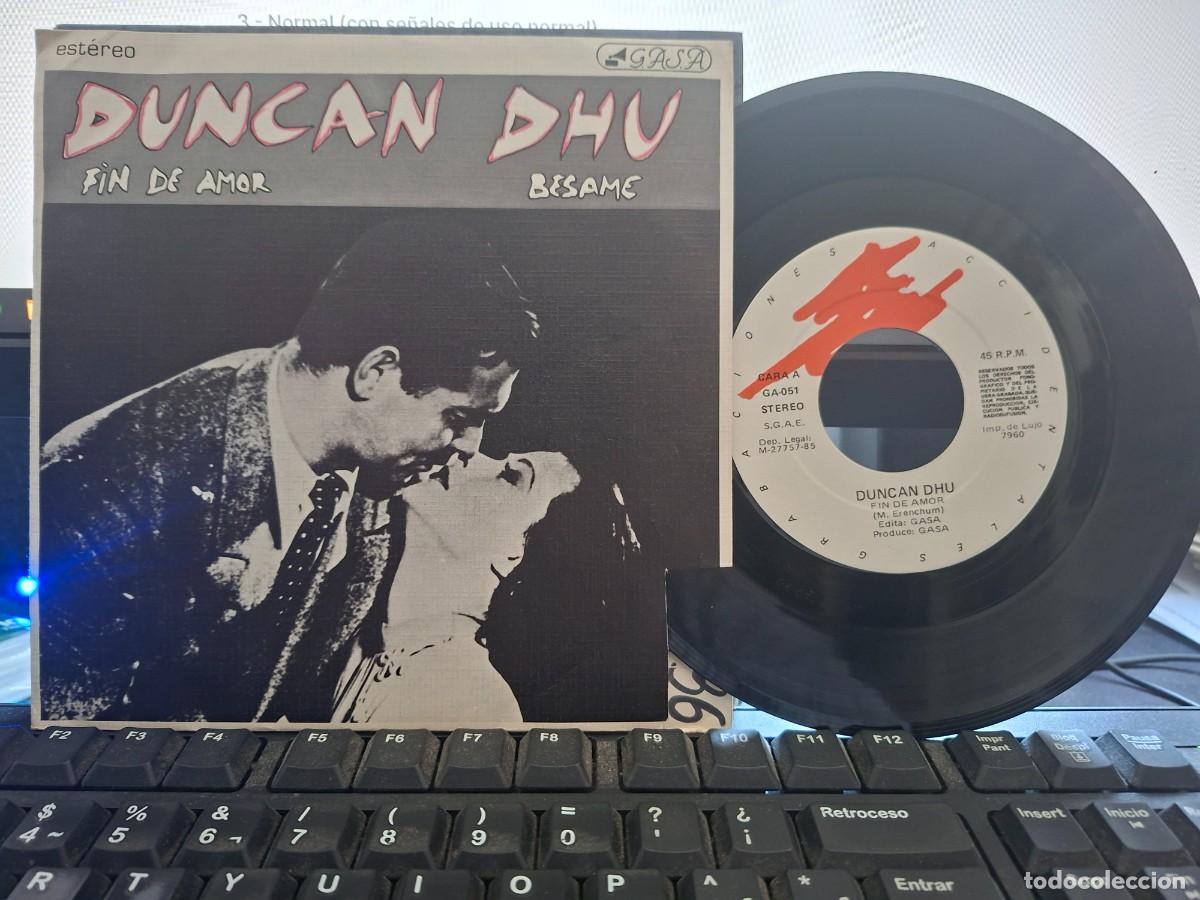 Discos de vinilo: DUNCAN DHU - FIN DE AMOR - SINGLE DE VINILO - C-32