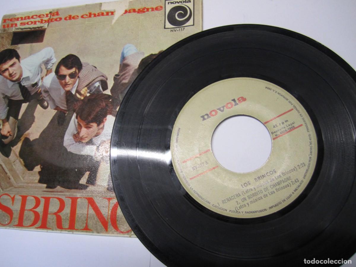Discos de vinilo: disco vinilo single los brincos renacera un sorbito de champagne