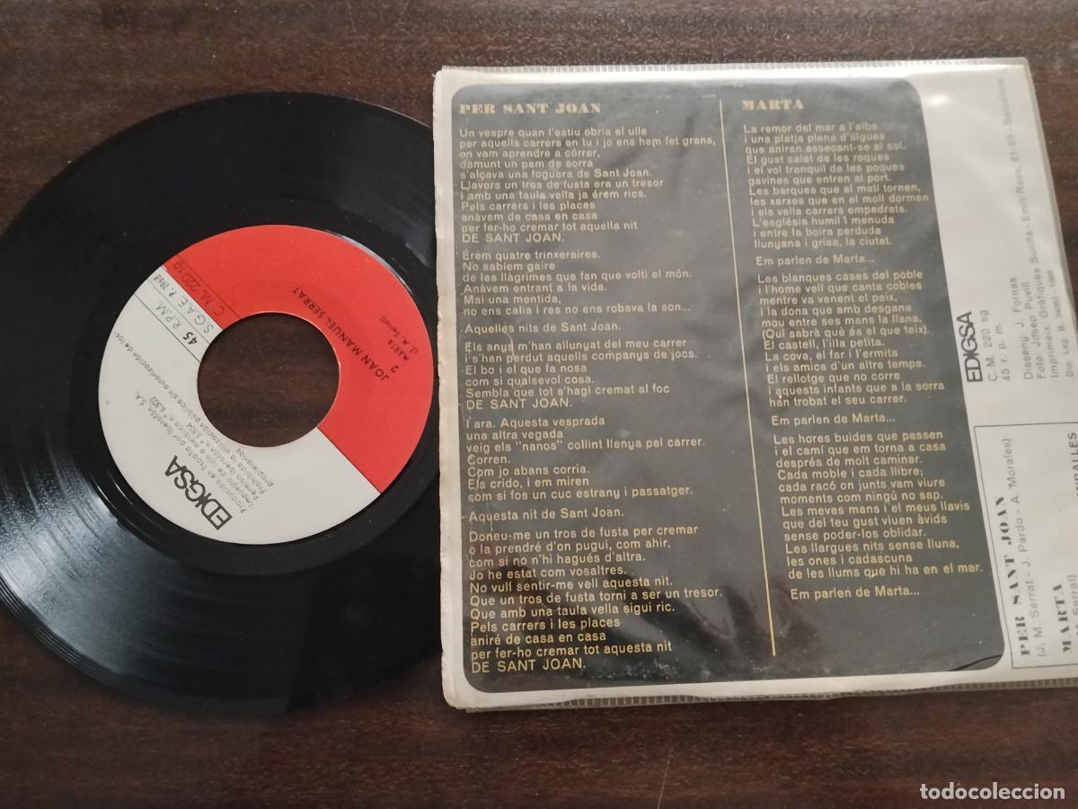 Discos de vinilo: JOAN MANUEL SERRAT - PER SANT JOAN - Foto 2