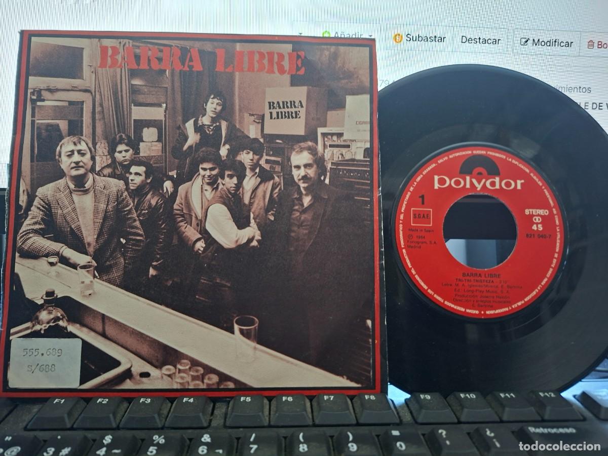 Discos de vinilo: SILVIO Y BARRA LIBRE - TRI TRI TRISTEZA - SINGLE DE VINILO ROCK ANDALUZ - C- 33